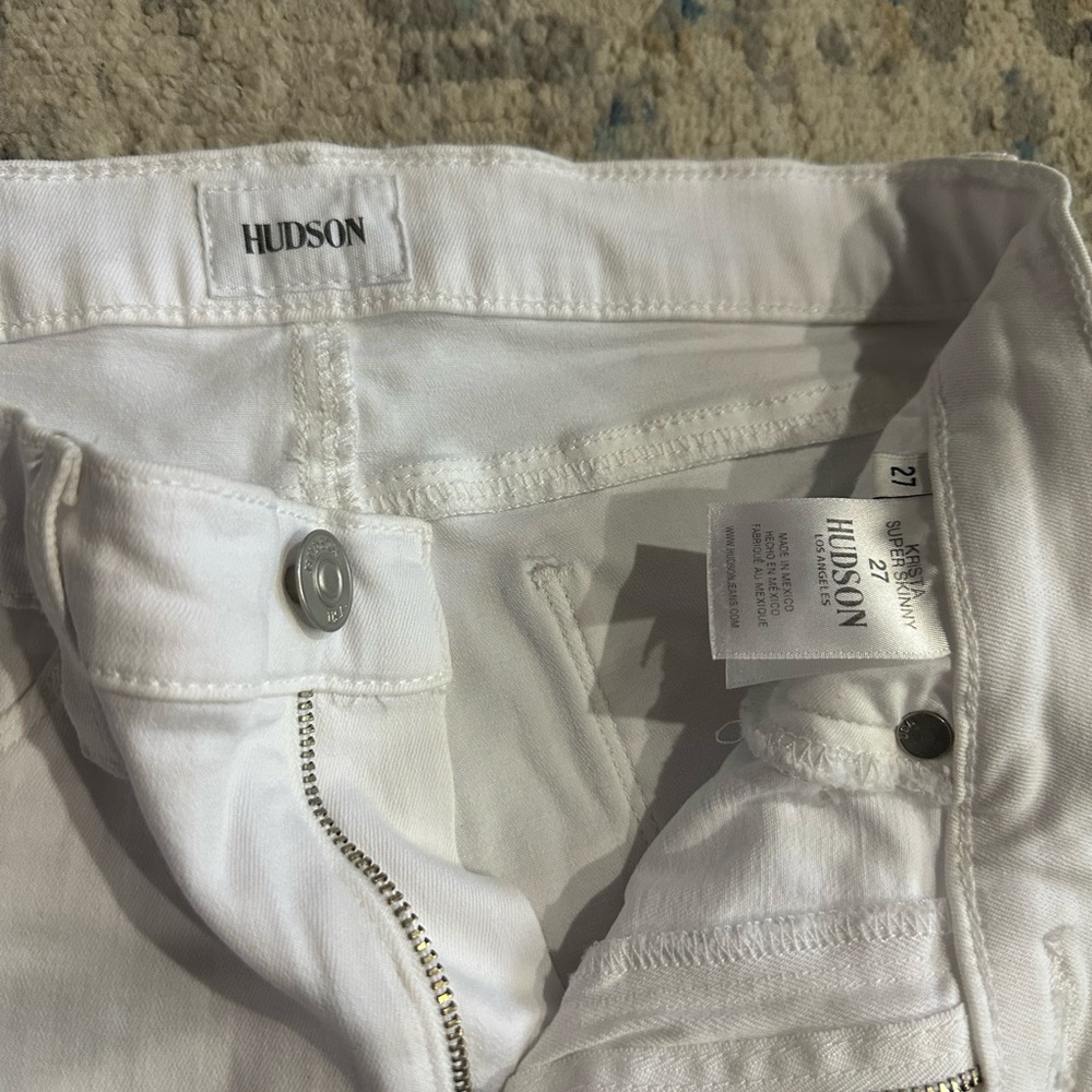 White Hudson Skinny Jeans - Picture 4 of 6